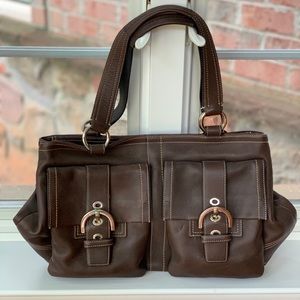 Coach Soho leather tote handbag